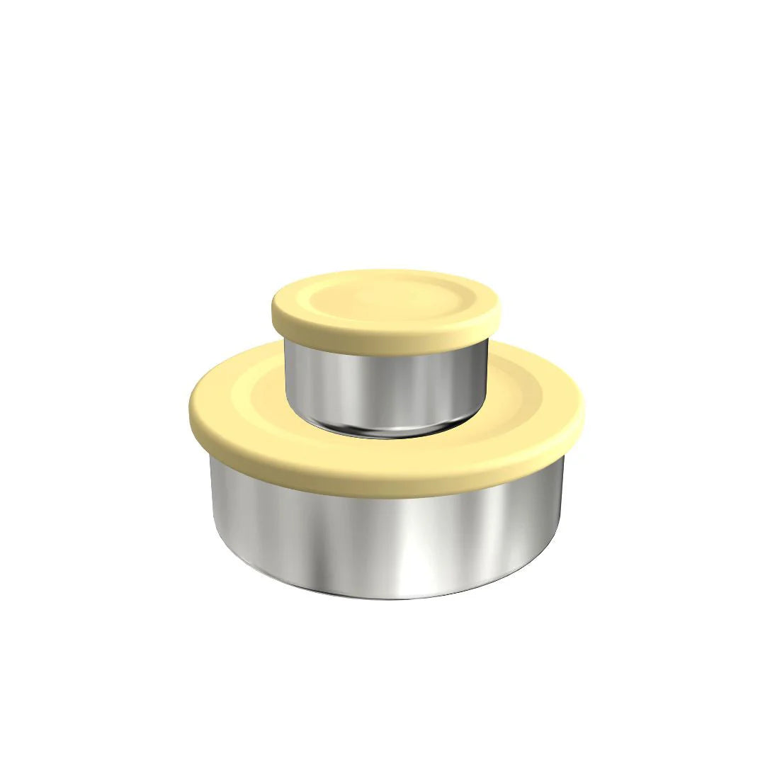 Ss Stackable Snack Pot Ecococoon Stainless Steel Snack Pots – Little Junior Co