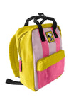 Engelite Snoopy Backpack - Small Yellow Pink