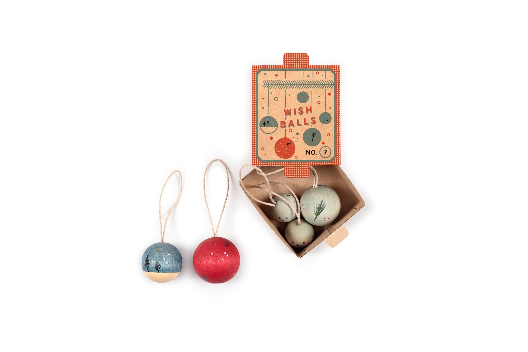 Grapat Christmas Ornaments No 7 Wish Balls