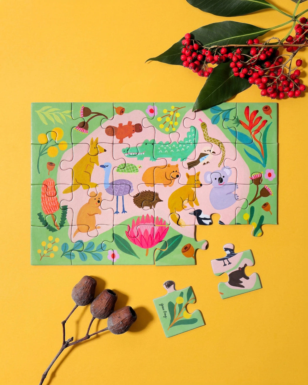 Journey of Something 24 Piece Kids Puzzle Aussie Animals