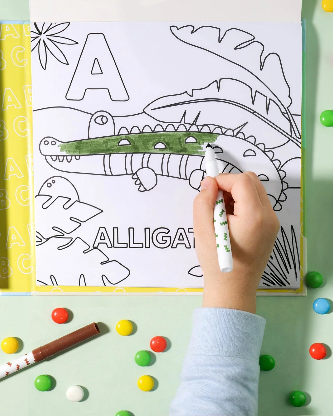 Journey of Something Alphabet Safari Colouring Kit