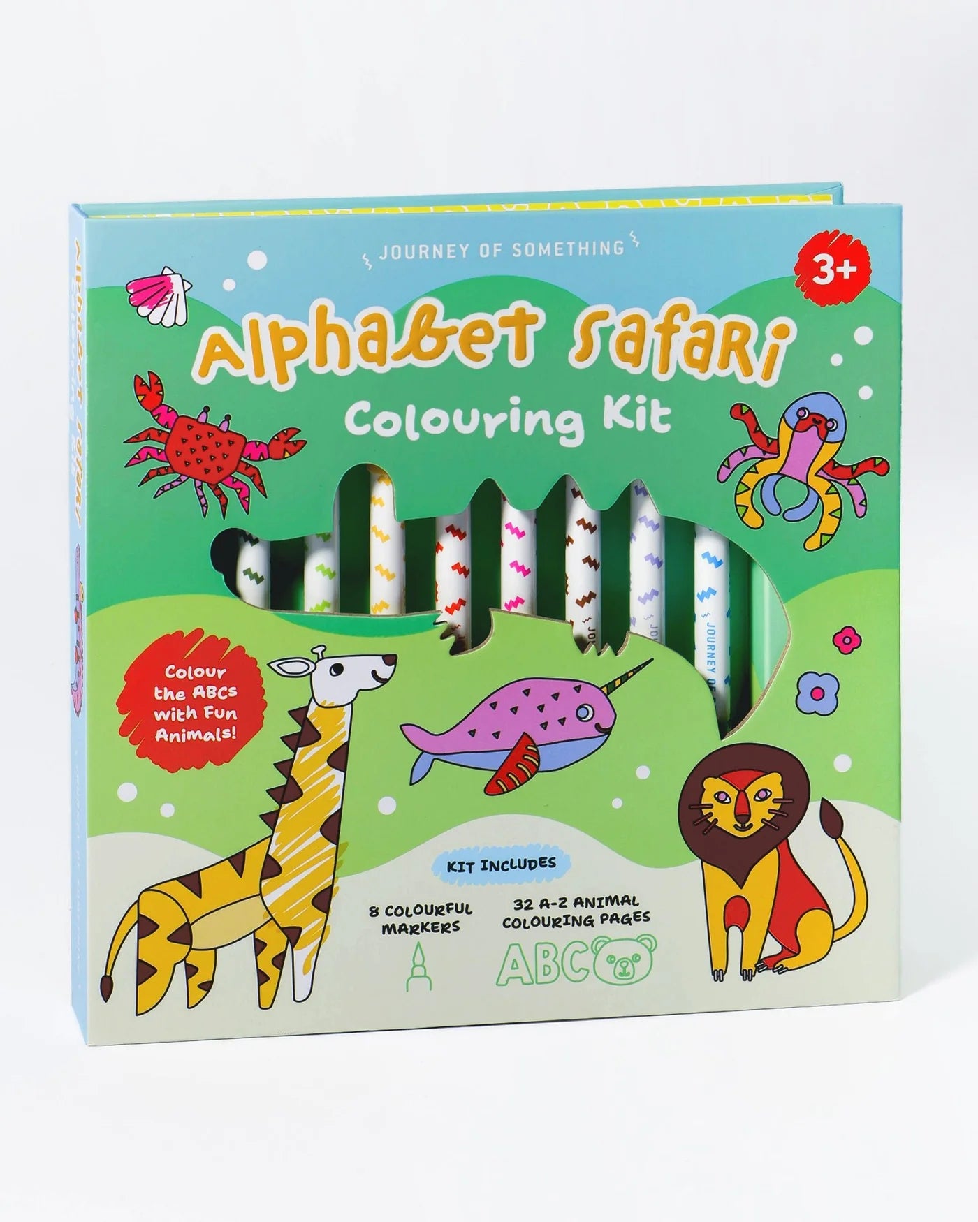 Journey of Something Alphabet Safari Colouring Kit