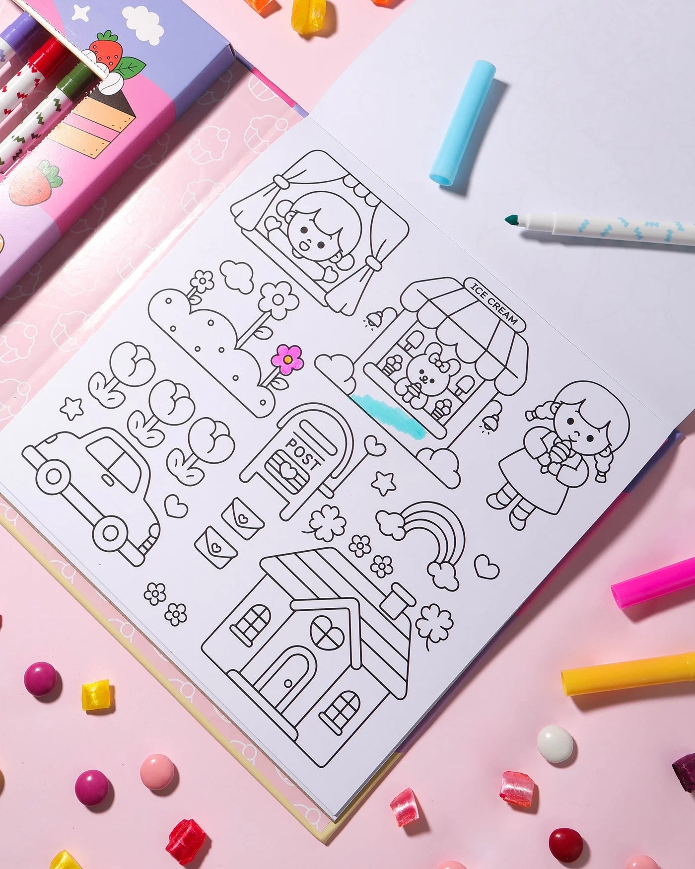 Journey of Something Kawaii Club Colouring Kit