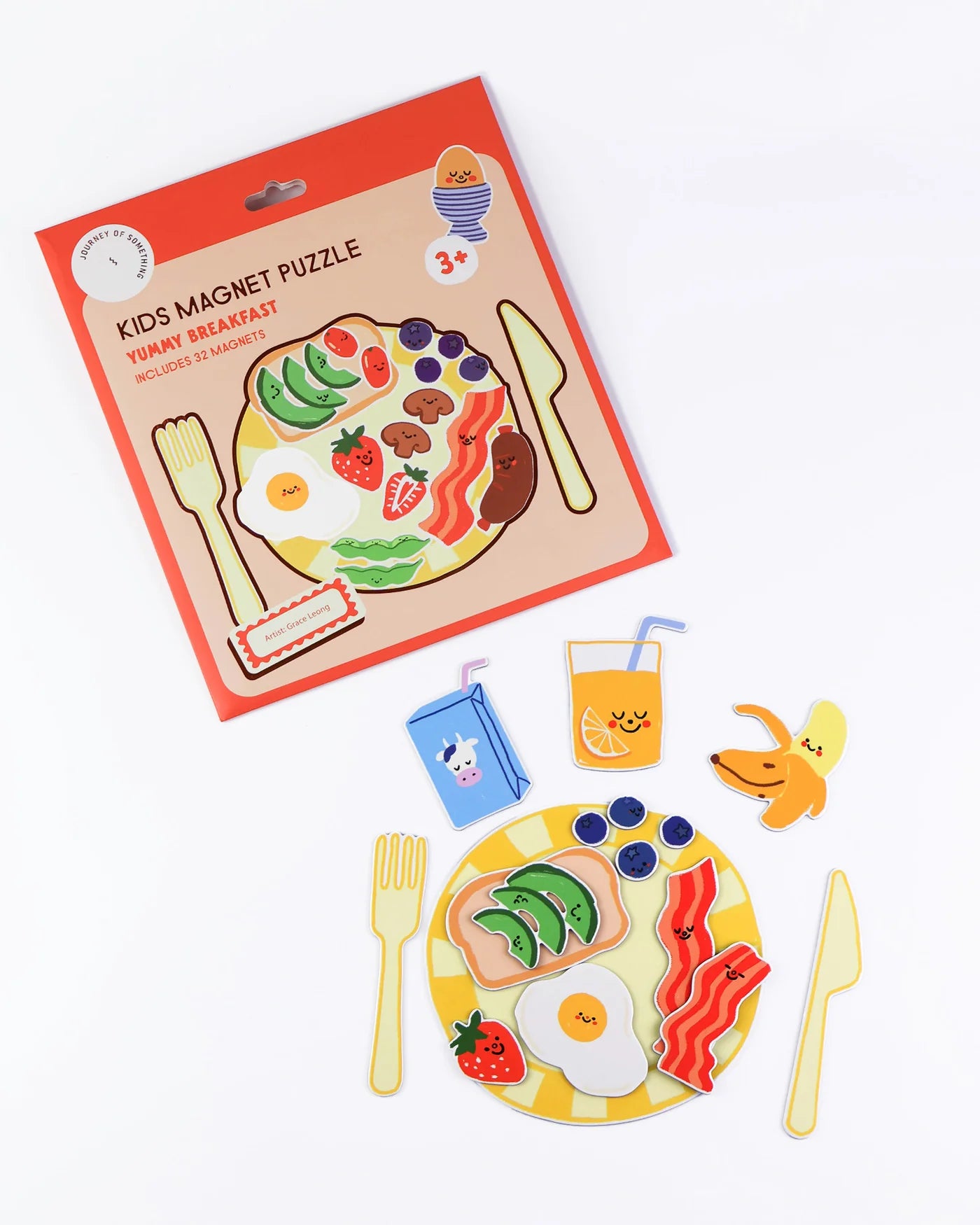 Journey of Something Kids Magnet Puzzle - Yummy Breakfast