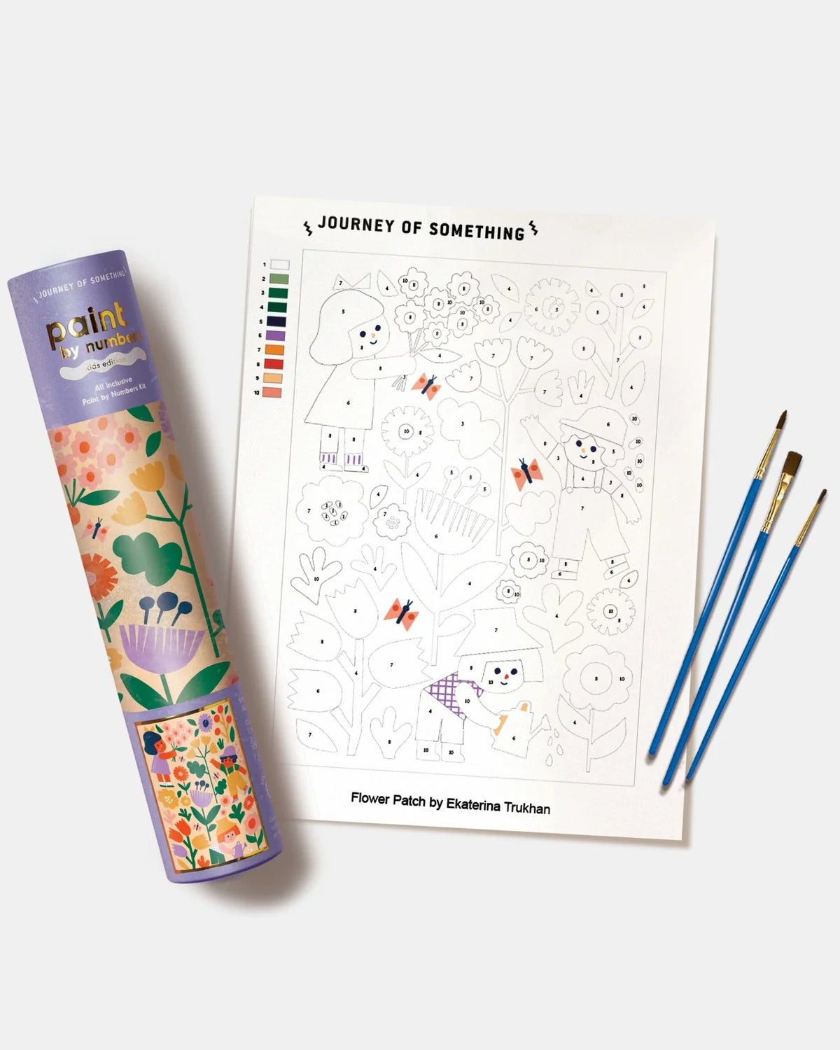 Journey of Something Kids Paint By Numbers Kit - Flower Patch