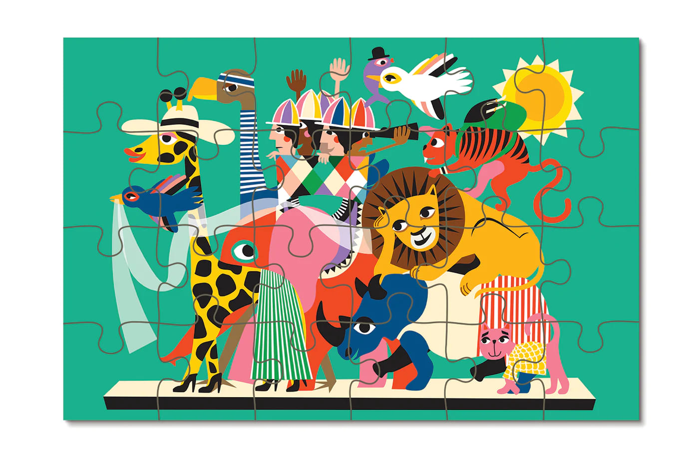 24 Piece Kids Puzzle Animal Carnival