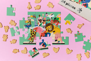 24 Piece Kids Puzzle Animal Carnival