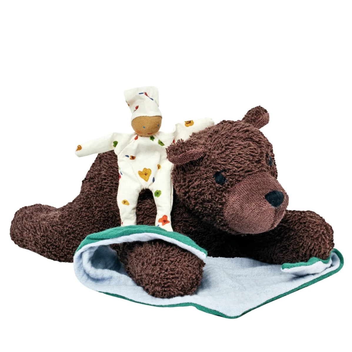 Kathe Kruse Cuddle Friend with Comforter Benji Bear