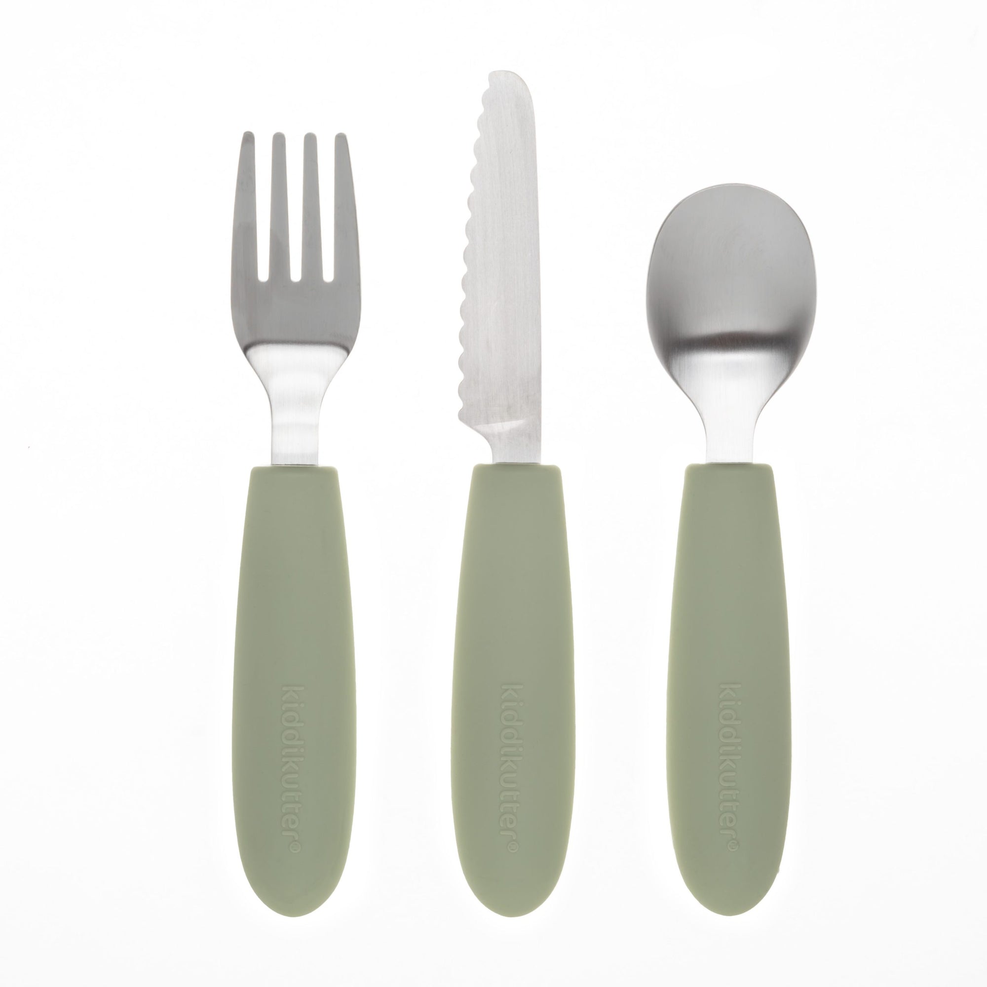 Kiddikutter Cutlery Set Peach Sage