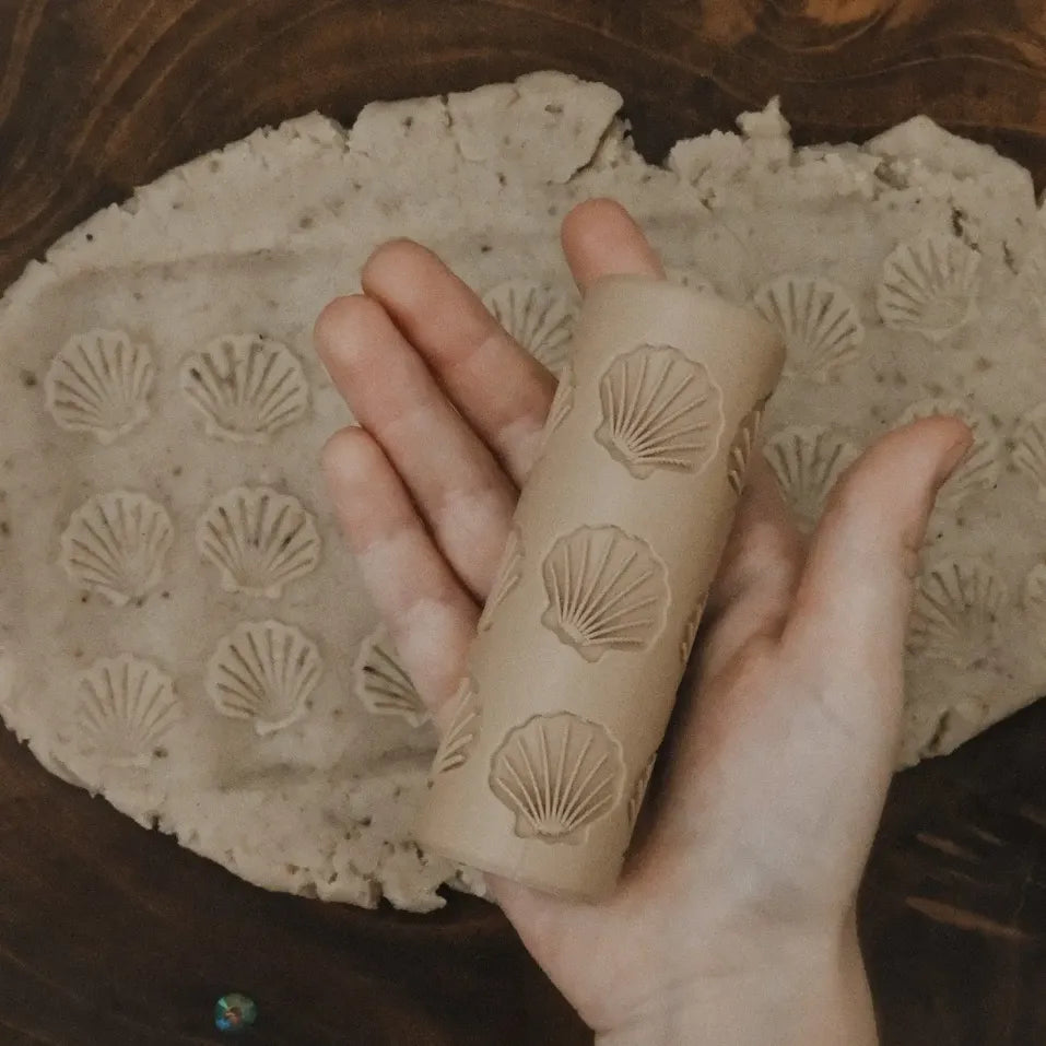 Kinfolk Pantry Eco Pattern Playdough Roller - Shell