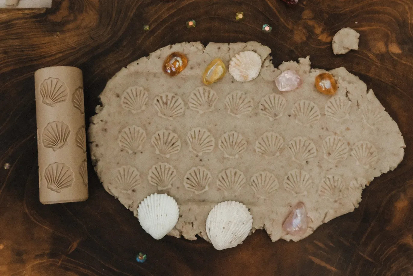 Kinfolk Pantry Eco Pattern Playdough Roller - Shell