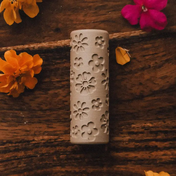 Kinfolk Pantry Eco Pattern Playdough Roller - Wildflower
