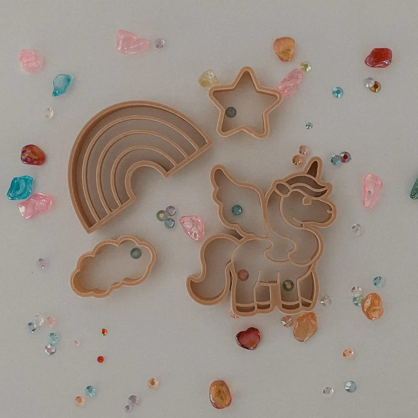 Kinfolk Pantry Fairytale Unicorn Playdough Eco Cutter Set