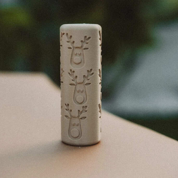 Kinfolk Pantry Reindeer Roller - Pattern Playdough Roller