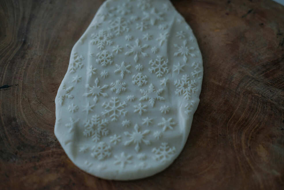 Kinfolk Pantry Snowflake Pattern Playdough Roller