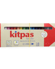 Kitpas Medium Stick Rice Wax Crayons 16 colours