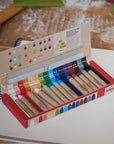 Kitpas Medium Stick Rice Wax Crayons 16 colours