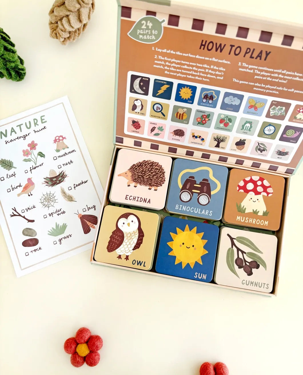 Lauren Sissons Studio Forest Finds Memory &amp; Matching Game