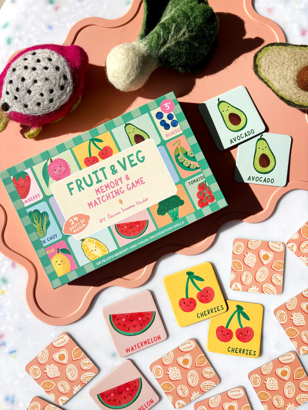 Fruit and Veg Memory &amp; Matching Card Game