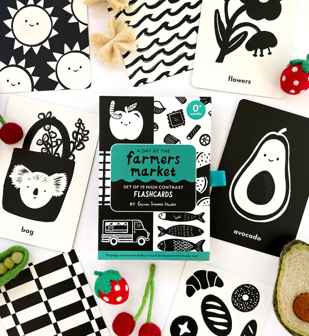 Lauren Sissons Studio High Contrast Flashcards for Baby