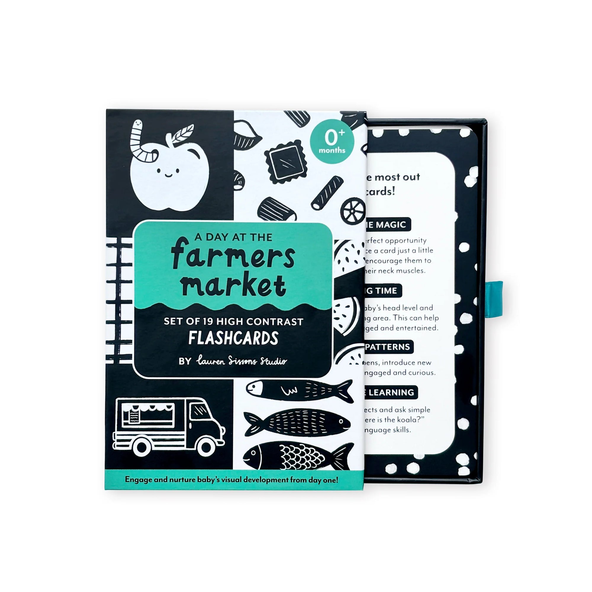 Lauren Sissons Studio High Contrast Flashcards for Baby