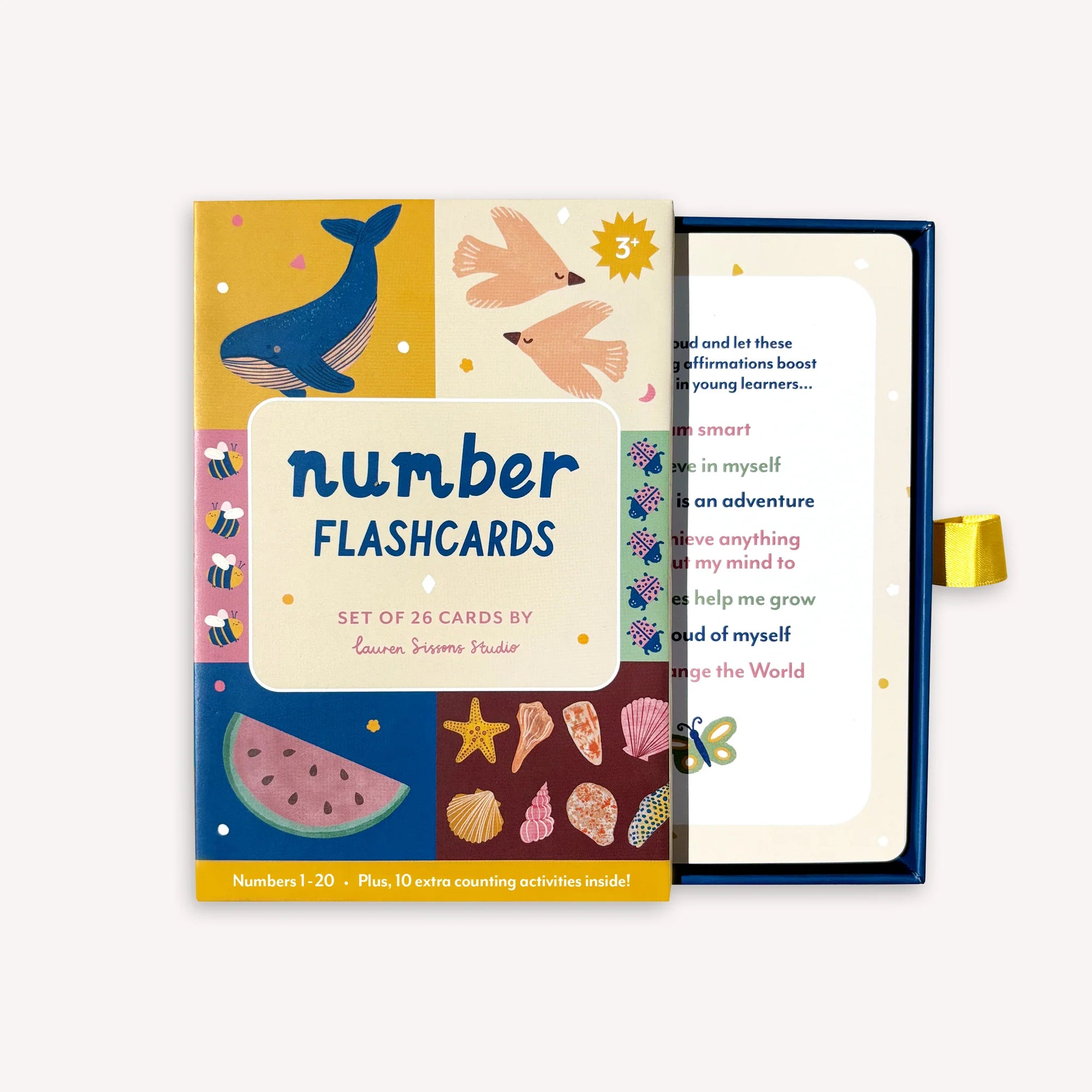Lauren Sissons Studio Illustrated Number Flashcards front