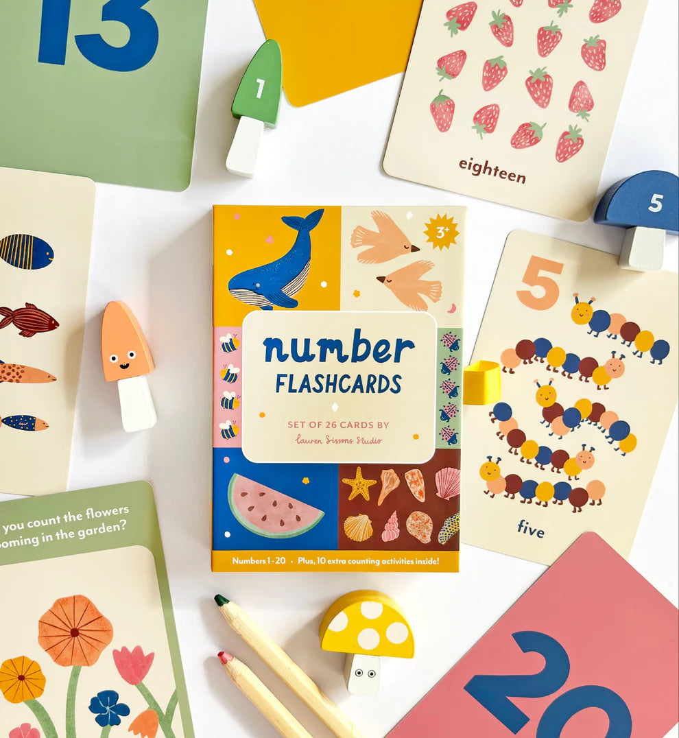 Lauren Sissons Studio Illustrated Number Flashcards