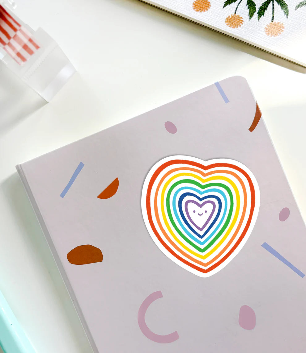 Lauren Sissons Studio Rainbow Heart Sticker