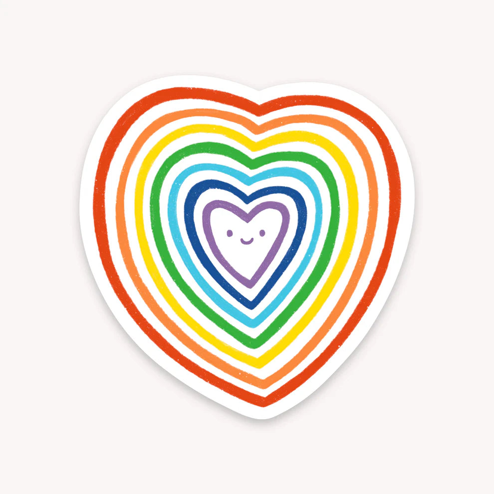 Lauren Sissons Studio Rainbow Heart Sticker