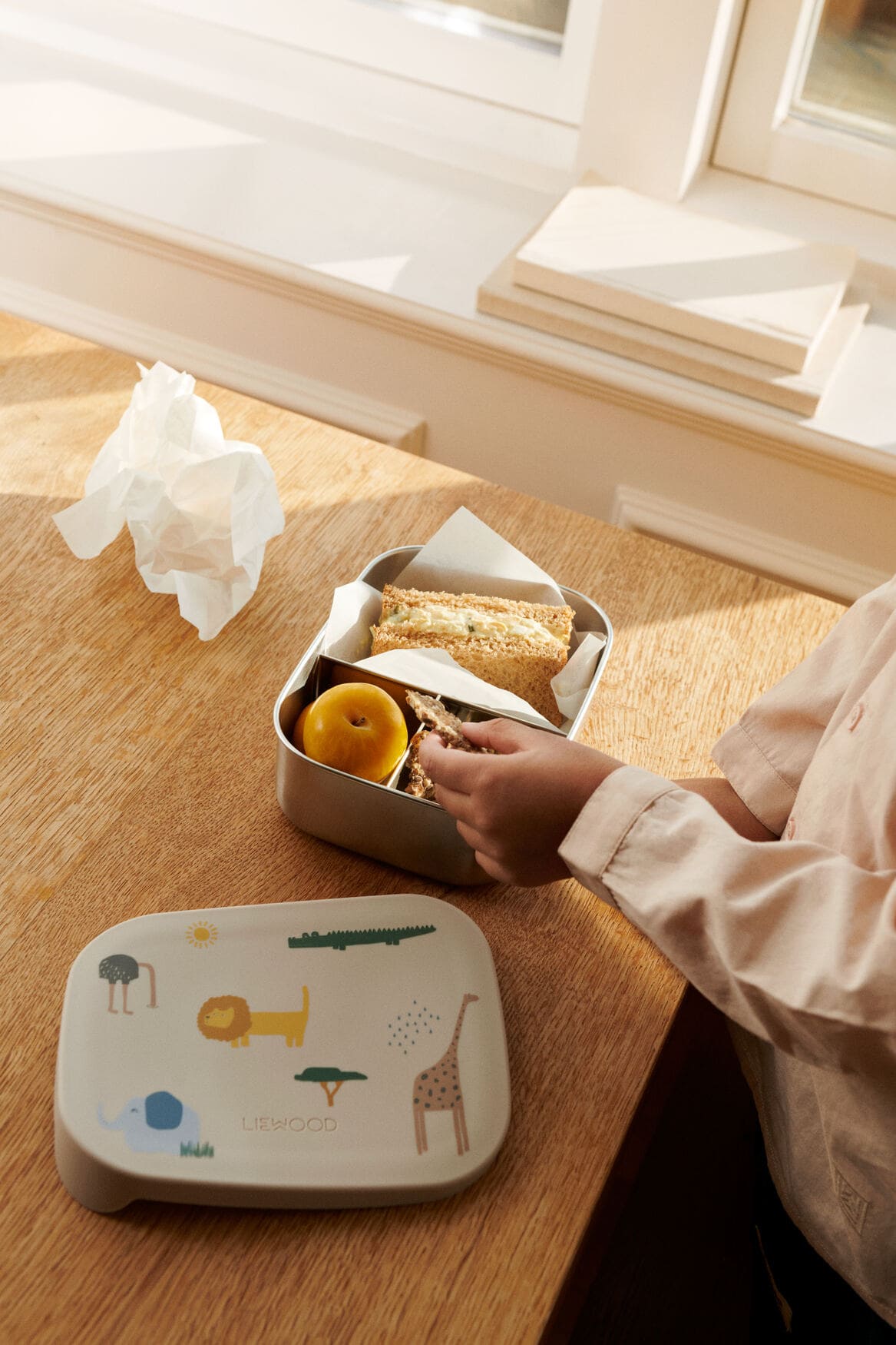 Liewood Arthur Stainless Steel Lunchbox - Safari 