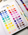 Life of Colour Acrylic Markers Colour Swatch