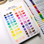 Load image into Gallery viewer, Life of Colour Acrylic Markers Colour Swatch
