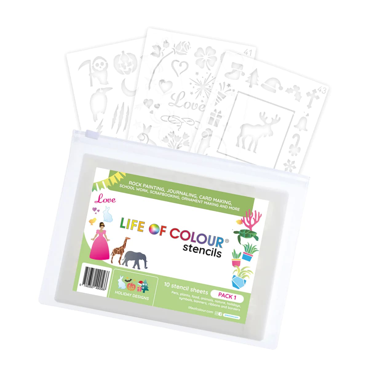 Life of Colour Stencil Pack