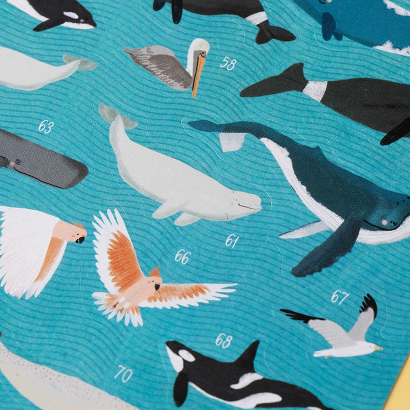 Londji Animal World Poster and Stickers Set