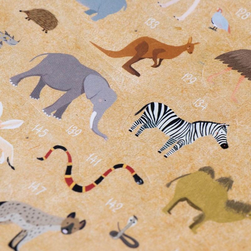 Londji Animal World Poster and Stickers Set