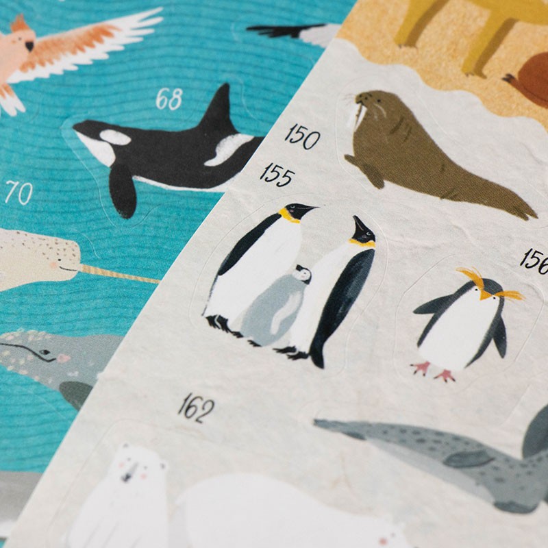 Londji Animal World Poster and Stickers Set