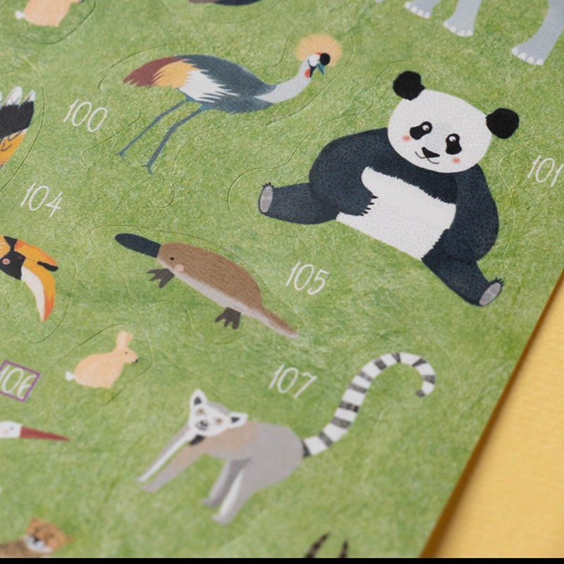 Londji Animal World Poster and Stickers Set