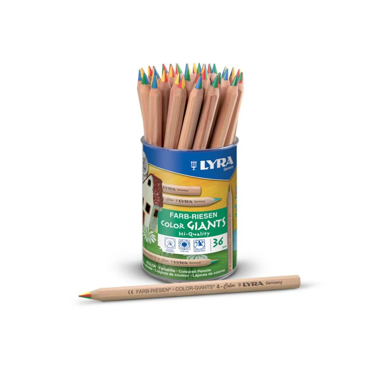 Lyra Colour Giants 4-Colour Rainbow Pencil