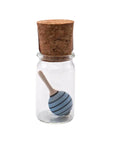 Mader Miniature Spinning Top in Glass Moonberry Light Blue
