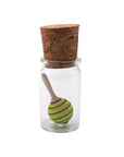 Mader Miniature Spinning Top in Glass Moonberry Yellow Green