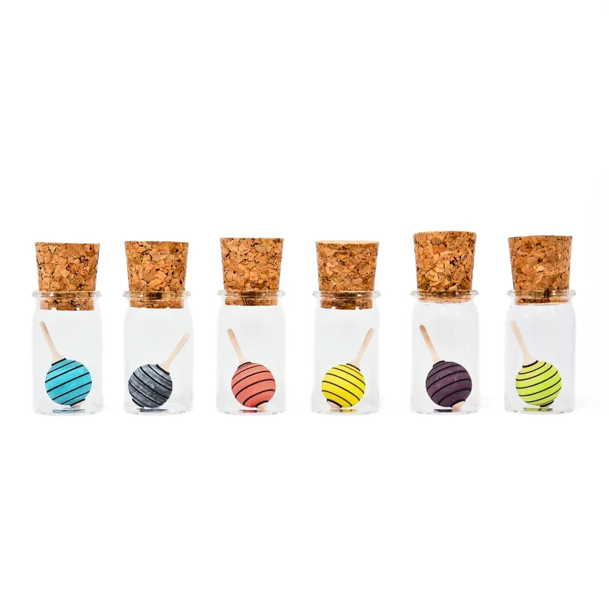 Mader Miniature Spinning Top in Glass Moonberry