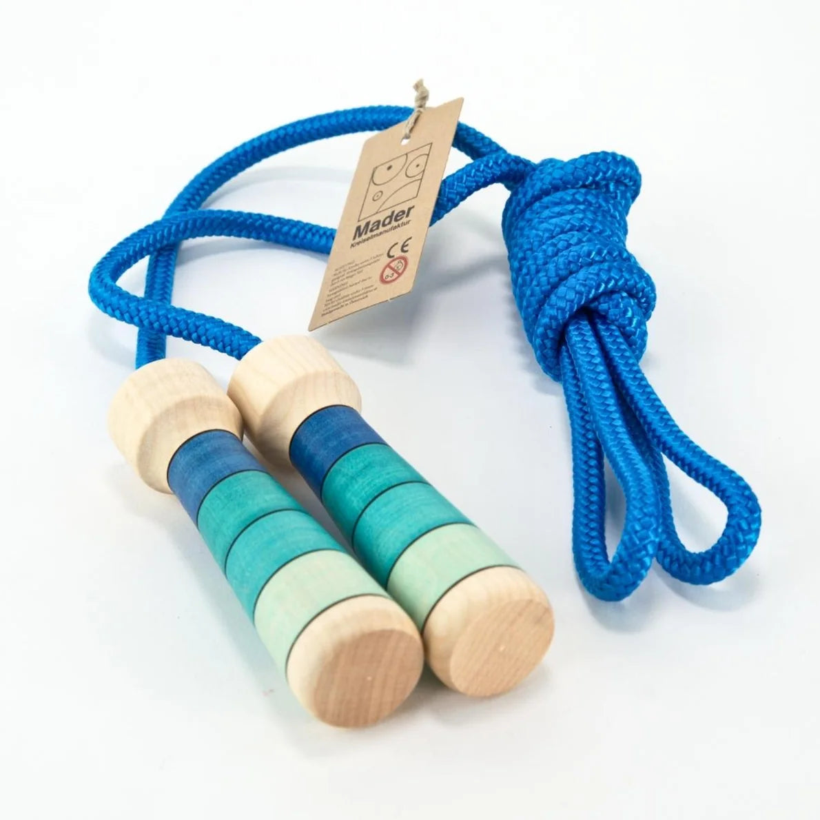 Mader Skipping Rope for Older Children Nylon Rope, Blue