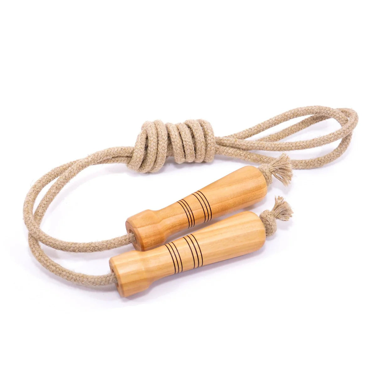 Mader Skipping Rope for Older Children Natural Handle Linen Rope