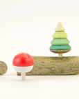 Mader Tree Spinning Top & Fly Agaric Turn Top on Branch