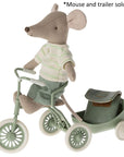 Maileg Abri a Tricycle Mouse Green