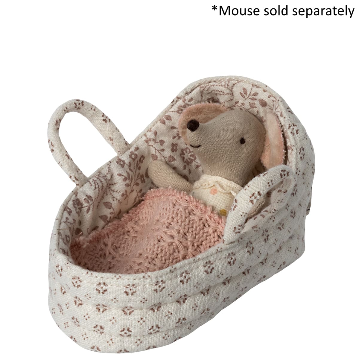 Maileg Carry Cot Baby Mouse