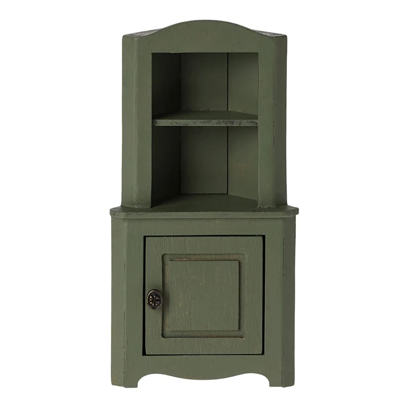 Maileg Corner Cabinet Mouse Dark Green