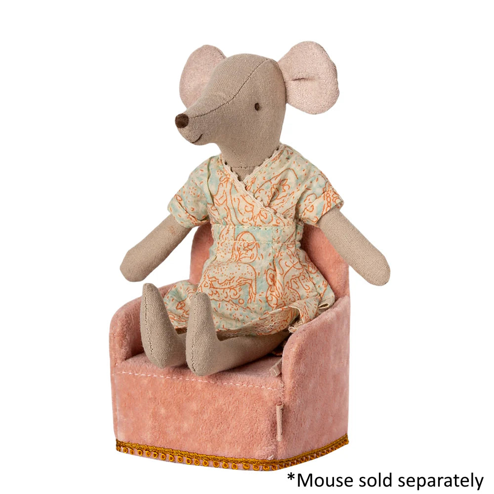 Maileg Folding Chair Mouse Rose