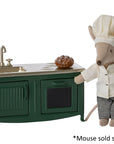 Maileg Kitchen for Mouse dark green