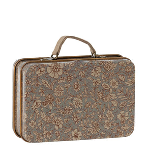 Maileg Metal Suitcase Travel blossom grey